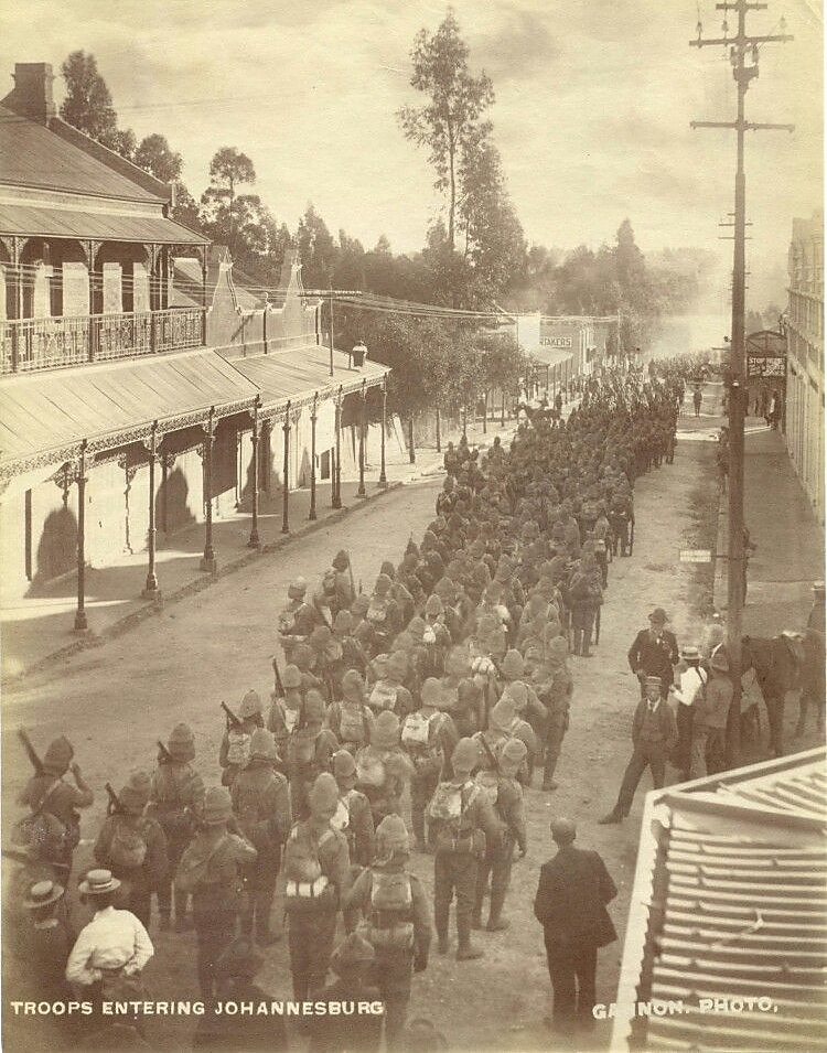 British Soldiers March Into Johannesburg 31 May 1900