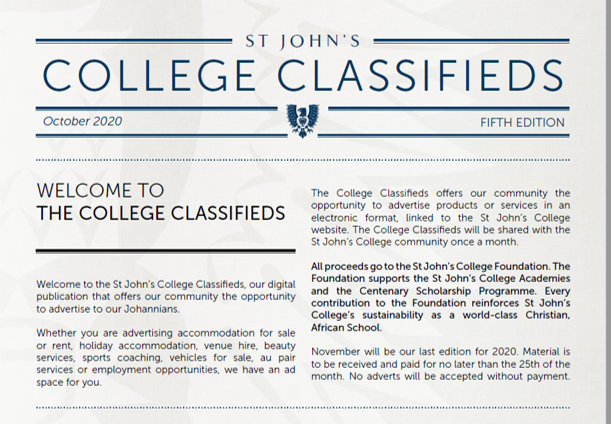 October Classifieds