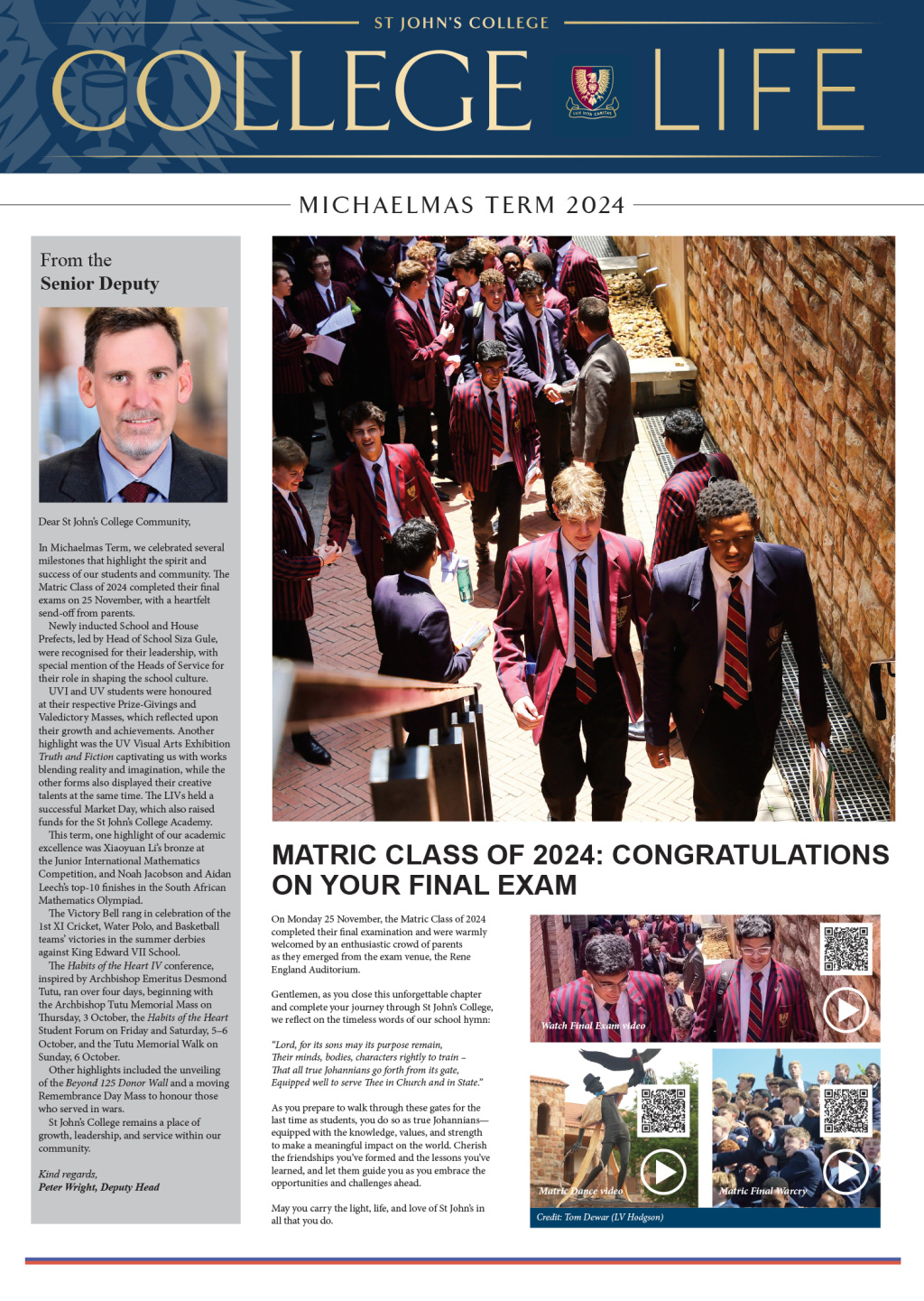 College Life Michaelmas Term Cover 1